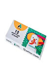 Pastel Boya Karton Kutu Köşeli 12 Renk