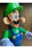 SÜPER MARİO LUİGİ OYUNCAK FİGÜR 30 CM SESLİ IŞIKLI DEV YEŞİL SÜPER MARİO KOLLARI KAFASI HAREKET EDER