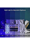 Kumandalı Kristal Masa Lambası Rgb Gece Lambası 16 Renk Ve 4 Mod Dokunmatik Kontrol