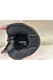 KASK LS2 AIRFLOW 2 COVER SİYAH-BEYAZ-GOLD PARLAK