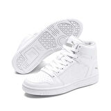 Puma Rebound Layup Lo Sl Jr  Spor Ayakkabı Beyaz Gri