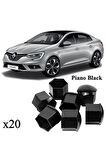 MEGANE 4 SEDAN 2016-2023 MODEL ARASI ARAÇLARA UYUMLU BİJON KAPAĞI TAKIM PİYANO SİYAH