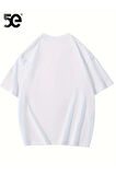 Newon Büyük Beden Grafik Baskılı Oversize Penye T-shirt Tişört Tüm Mevsimler