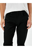 4wam40031nd 999 Siyah Erkek Pamuk Denim Basic Pantolon
