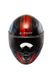 Rapid 2 Zombie  Full Face Motosiklet Kaskı Siyah-kırmızı