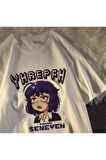 Anime Seneven Unisex White T-shirt