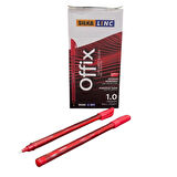 Linc Offix Kırmızı Tükenmez Kalem 1mm Uç 50'li Paket (Art.429)