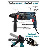 850W Assur Metal Şanzıman Darbeli Matkap Kırıcı Delici Hilti 2-28mm