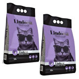 Lindocat Lavanta Kokulu İnce Taneli Kedi Kumu 10 L x 2 Adet
