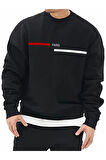 LUNAVISITA Unisex Intense Feelings Baskılı Oversize Sweatshirt