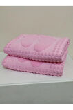 2 Li Ayak Havlusu Winter Havlu Pembe