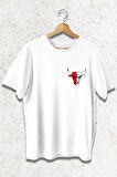 Oversize Chicago Bulls Tasarım Baskılı Tişört