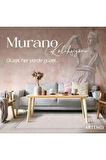 Murano 09165D Krem Bej Çizgi Desenli Yün Halı