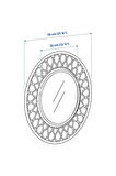GRINSBOL Rattan 55 cm Duvar Aynası Dekorasyon