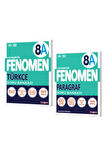 FENOMEN YAYINCILIK 8. Sınıf Türkçe A Soru Bankası + Paragraf A Soru Bankası (2 Kitap)