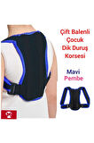 Çocuk Kamburluk Önleyici Dik Duruş Korsesi Öğrenci Korsesi Unisex Balenli