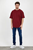 Azurco Oversize Düz Siyah Tshirt