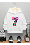 Çocuk Tasarım Brawl Stars 7 Baskılı Kapüşonlu Sweatshirt Pamuklu