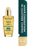 Keratin & Argan Onarıcı Saç Bakım Yağı 150 ml - Yıpranmış Ve Hasar Görmüş Saçlar