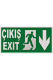 Pvc Levha - Çıkış/exit Aşağı Yön