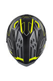 50.9 Assault Mat Siyah-gri-neon Sarı Kask