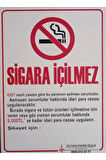 Dijital Baskı Sigara İçilmez Uyarı Levhası