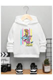 Çocuk Tasarım Tom And Jerry Renk Baskılı Kapüşonlu Sweatshirt Pamuklu