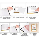 Nobbystar Yapışkanlı Sök-Tak Paspartulu Ahşap 14x14cm POLA Kare Fotoğraf Çerçevesi - 6'lı Paket