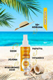 Güneş Kremi Yüksek Koruma Spf 50+ Collagen Ozon Jojoba Papatya Hyaluronic Acid Yüz Ve Vücut 100ml