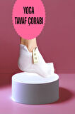 YOGA ÇORAP 2 ÇİFT PİLATES TAVAF KAYMAZ SİLİKON TABAN PAMUKLU KADIN ÇORABI DİKİŞSİZ SİYAH BEYAZ