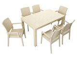 Mandella Elit Rattan 90x150 Elit Koltuk Masa Takımı ÇÖLBEJİ