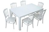 Mandella Wood 90x150 Silver Napolyon Sandalye Masa Takımı