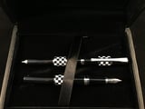 Steelpen Force Serisi 8601 Siyah Beyaz Dolma Kalem+Tükenmez Kalem