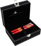 Steelpen Force Serisi 8602 Sarı Kırmızı Dolma Kalem+Tükenmez Kalem