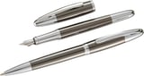 Steelpen Venüs Serisi 179 Krom Ti̇tanyum Dolma Kalem +Tükenmez Kalem