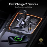 Aohi Superauto Araç İçi Şarjı, 2 Portlu Pd 45W Type-C Ve Usb-A Girişli, Usb 30W Hızlı Şarj Çakmaklık