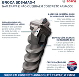 Bosch Professional Max Kırıcı Delici Uç, Gri, 1 Adet