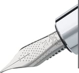 Faber-Castell E-Motion Krom/Ahşap Dolmakalem, Siyah (M)