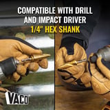 Klein Tools 25951 Elektrikçi Kademeli Matkap Ucu Seti, Spiral Çift Oluklu, Titanyum Nitrür Kaplama, 