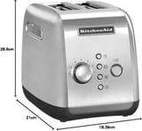 Kitchenaid 2 Dilim Ekmek Kızartma Makinesi 5Kmt221 Stainless Steel-Esx