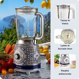 Ariete Capri Cam Smoothie Blender 0583/0C - 1000 Watt, 1,5 Litre Kapasiteli Cam Sürahi, Buz Kırma Fo