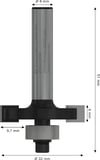 Bosch 2 608 628 Aksesuarı 404 Scheibennutfraeser 8 Mm, D1 32 Mm, U 6 Mm, G 51 Mm