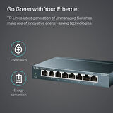 Tp-Link Tl-Sg108, 8-Port 10/100/1000 Mbps Gigabit Ethernet Switch 5 V Harici Güç Adaptörü