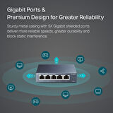 Tp-Link Tl-Sg105, 5-Port 10/100/1000Mbps Gigabit Siwtch