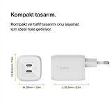 Belkin Şarj Bölümü Usb-C Gan 65Wşarj Bölümü Usb-C Gan 65W