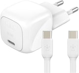 Belkin Boostcharge Kompakt Duvar Şarj Cihazı 30 W, Seyahat Dostu Usb-C Power Delivery Hızlı Şarj, Ip