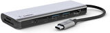 Belkin 7'Si 1 Arada Çok Bağlantı Noktalı Usb C Hub (4K Hdmi, Usb-C, 2 X Usb A, 3,5 Mm Ses, Sd 3.0 Yu