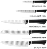 Jumbo New Eva Çelik Bıçak Seti 5 Parça