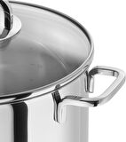 Zwilling Quadro Tencere Seti, Paslanmaz Çelik Ve Cam, Metalik Gri