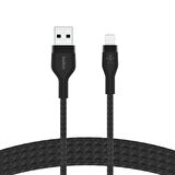 Belkin Boostcharge Pro Flex Örgülü Usb Tip A - Yıldırım Kablosu (1M/3,3Ft), Mfi Sertifikalı Şarj Kab